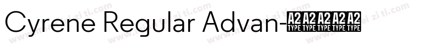 Cyrene Regular Advan字体转换